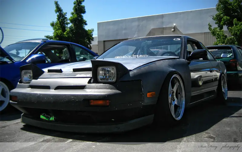 Nissan S13 Wheels 17x9.0, ET 0, tire size 205/45 R17. 17x9.0 ET-5 215/