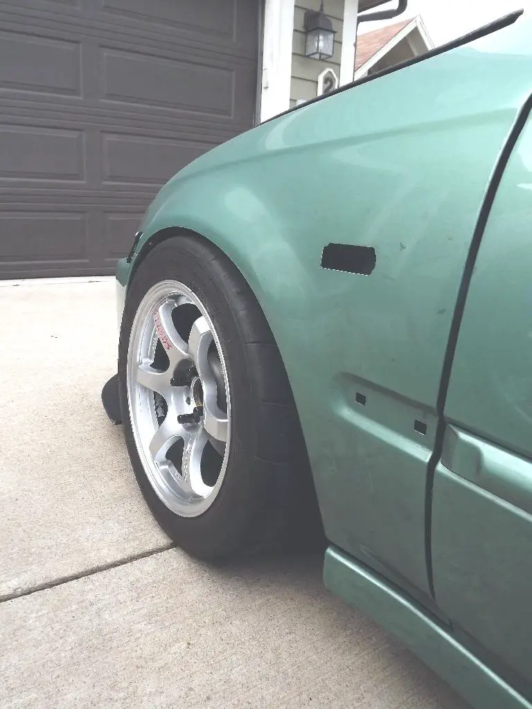 Honda Civic custom wheels 15x8.0, ET +28, tire size 225/45 R15. x ET