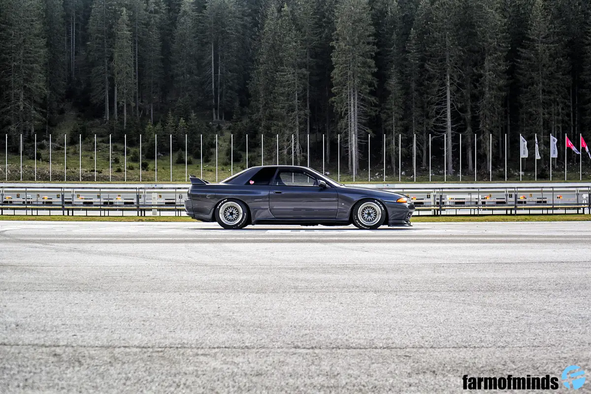 Nissan R31-R34 Skyline GT-R custom wheels BBS RS 16x12.0, ET -17, tire