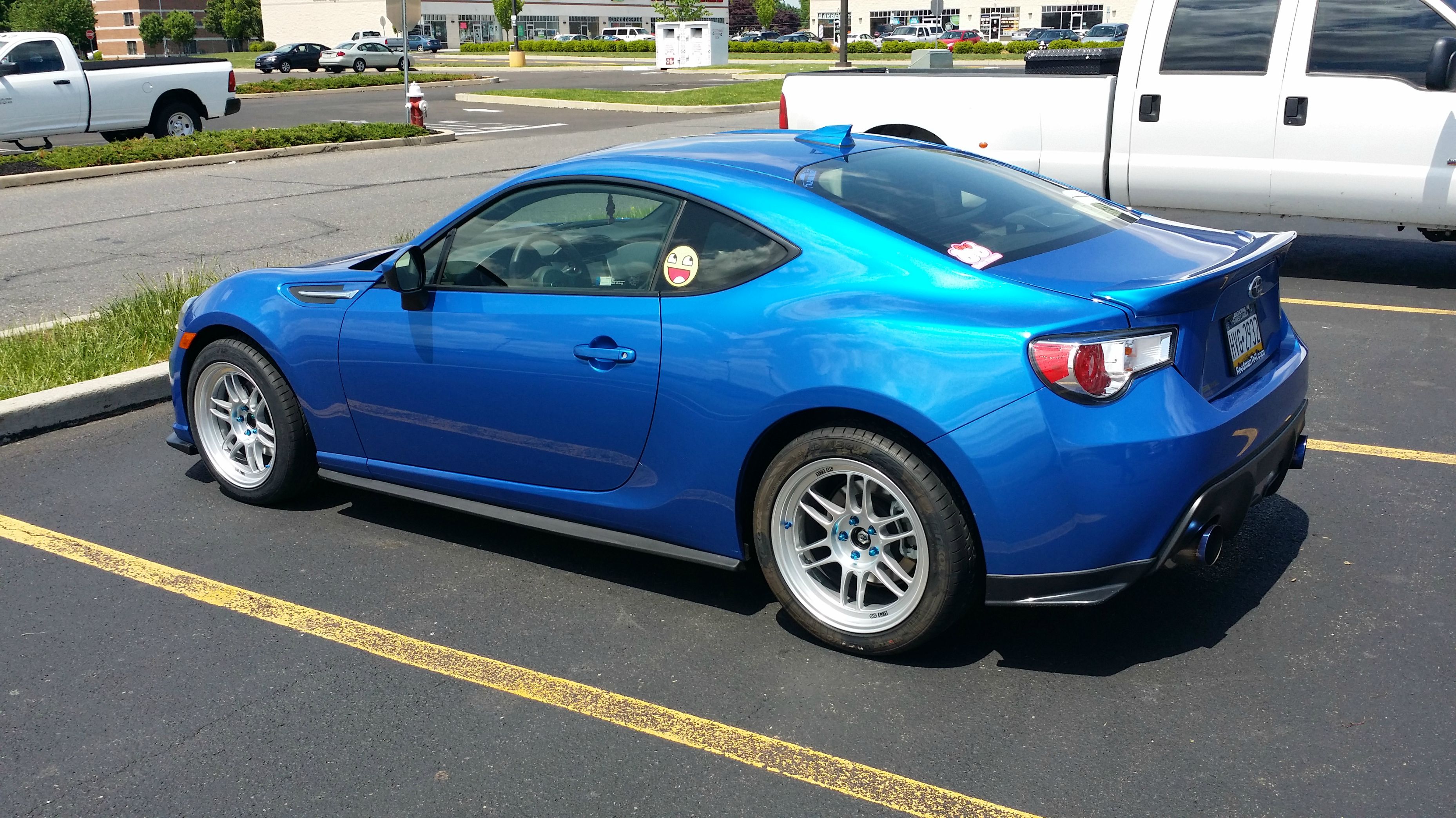 Subaru BRZ custom wheels Enkei RPF1 17x9.0, ET +35, tire size 235/45